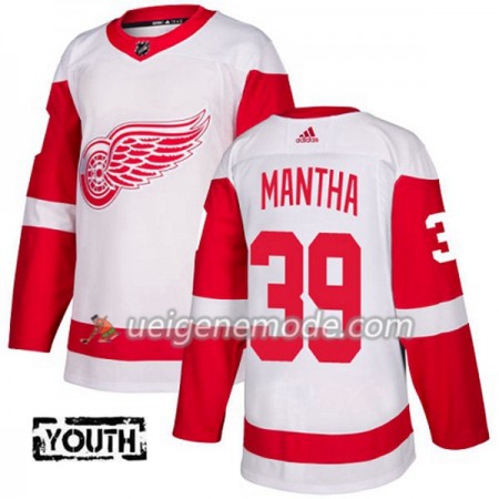 Kinder Eishockey Detroit Red Wings Trikot Anthony Mantha 39 Adidas 2017-2018 Weiß Authentic